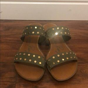 Green sandals